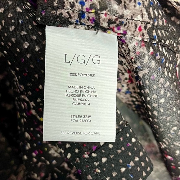 Cabi Paris Semi Sheer Blouse Sz L Black Style 3249 Artsy Button Up Feminine EUC - Picture 8 of 14